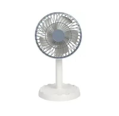 Picture of Joy Super JY-2218 Professional Rechargeable Portable Mini Table Fan Strong Wind Left to Right Oscillating Angle 45 Degrees - AC/DC - Multicolor