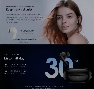 Picture of QCY T13 ANC 2 Truly Wireless Earbuds
