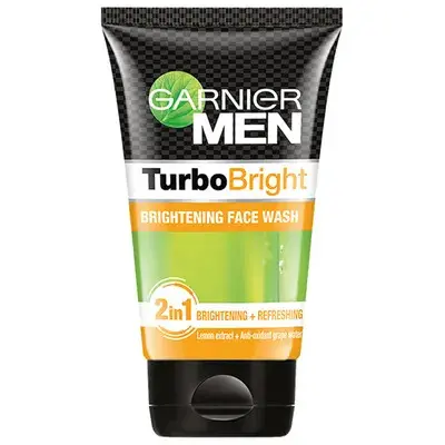 Picture of Indian product Skin care Garnier Men Turbo Bright face wash used for male - 100 ml