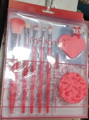 Picture of Multiple Colour FAFULAMEI makeup 8 pc brush set - Multicolor