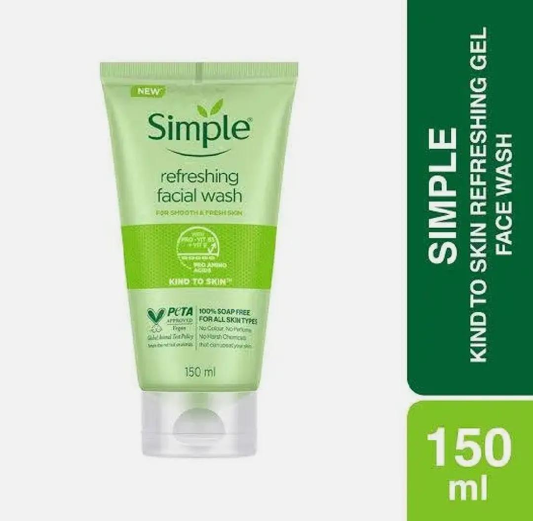 Picture of SIMPLE FACE WASH KIND TO SKIN REFRESHING GEL 150ML - Green
