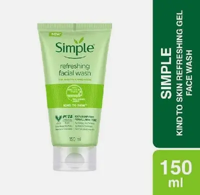 Picture of SIMPLE FACE WASH KIND TO SKIN REFRESHING GEL 150ML - Green