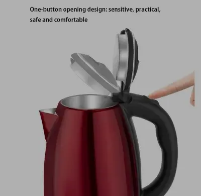 Picture of Prestige 2L capacity silver color electric ketlee best ketlee for winter - Red