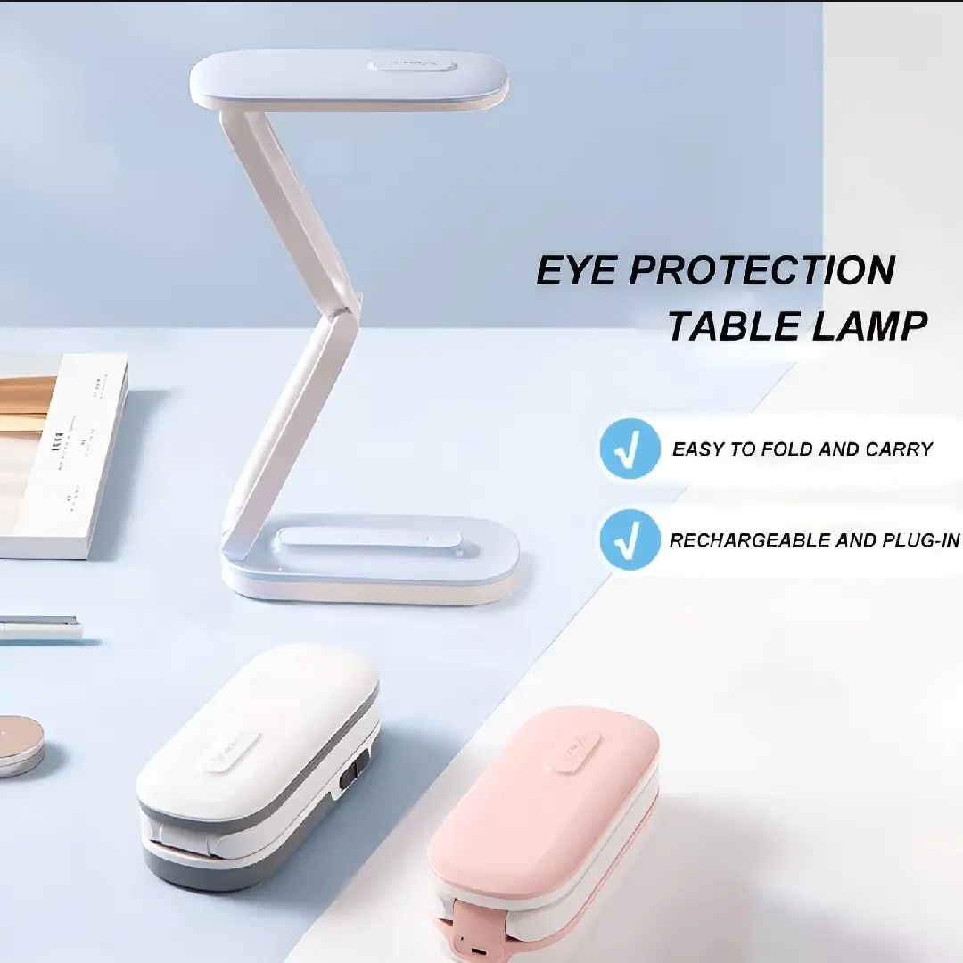 Picture of Rechargeable LED Desk Lamp with Adjustable Brightness and Eye-Caring Technology - table lamp - Multicolor