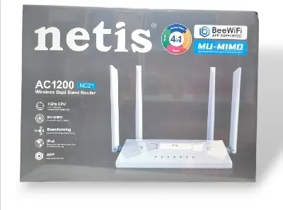 Picture of Netis NC21 AC1200 Wireless Dual band Fast Gaming Router - White