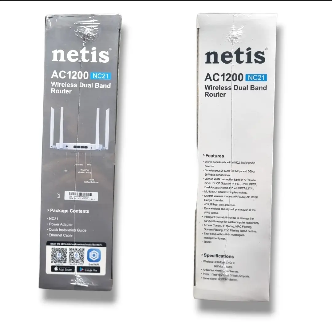 Picture of Netis NC21 AC1200 Wireless Dual band Fast Gaming Router - White