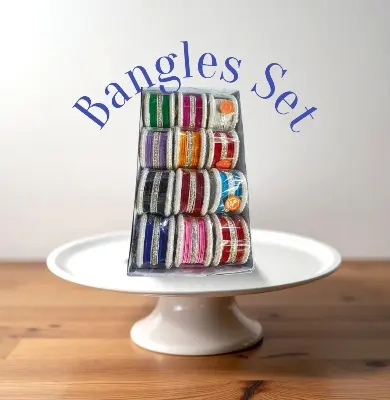 Picture of Bridal / Non-Bridal Silk Thread Bangles Single Set for Women