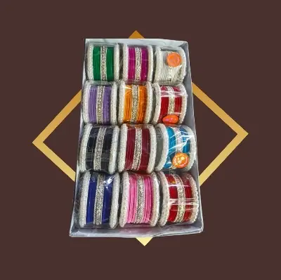 Picture of Bridal / Non-Bridal Silk Thread Bangles Single Set for Women