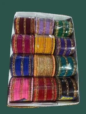 Picture of Bridal / Non-Bridal Silk Thread Bangles Single Set for Women