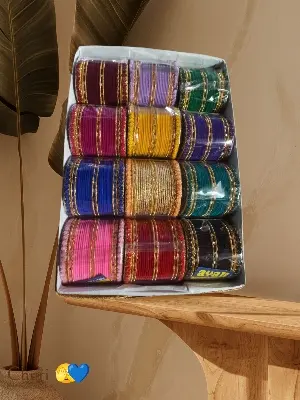 Picture of Bridal / Non-Bridal Silk Thread Bangles Single Set for Women