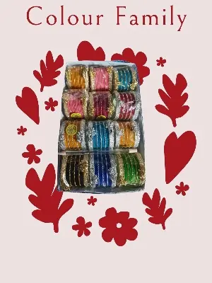 Picture of Bridal / Non-Bridal Silk Thread Party Bangles Single Set for Women