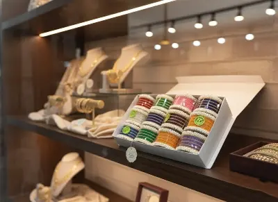 Picture of Bridal / Non-Bridal Silk Thread Unique Bangles Single Set for Women