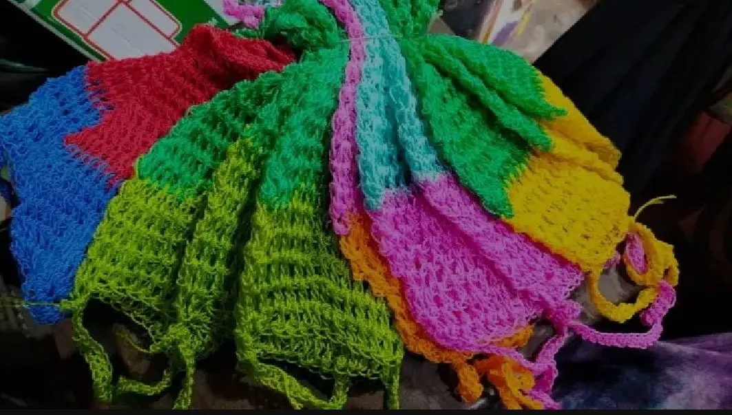 Picture of 1 pcs Bathroom Shower Scrubber, hand kushikata for Shower brush for Body Cleaner - Multicolor