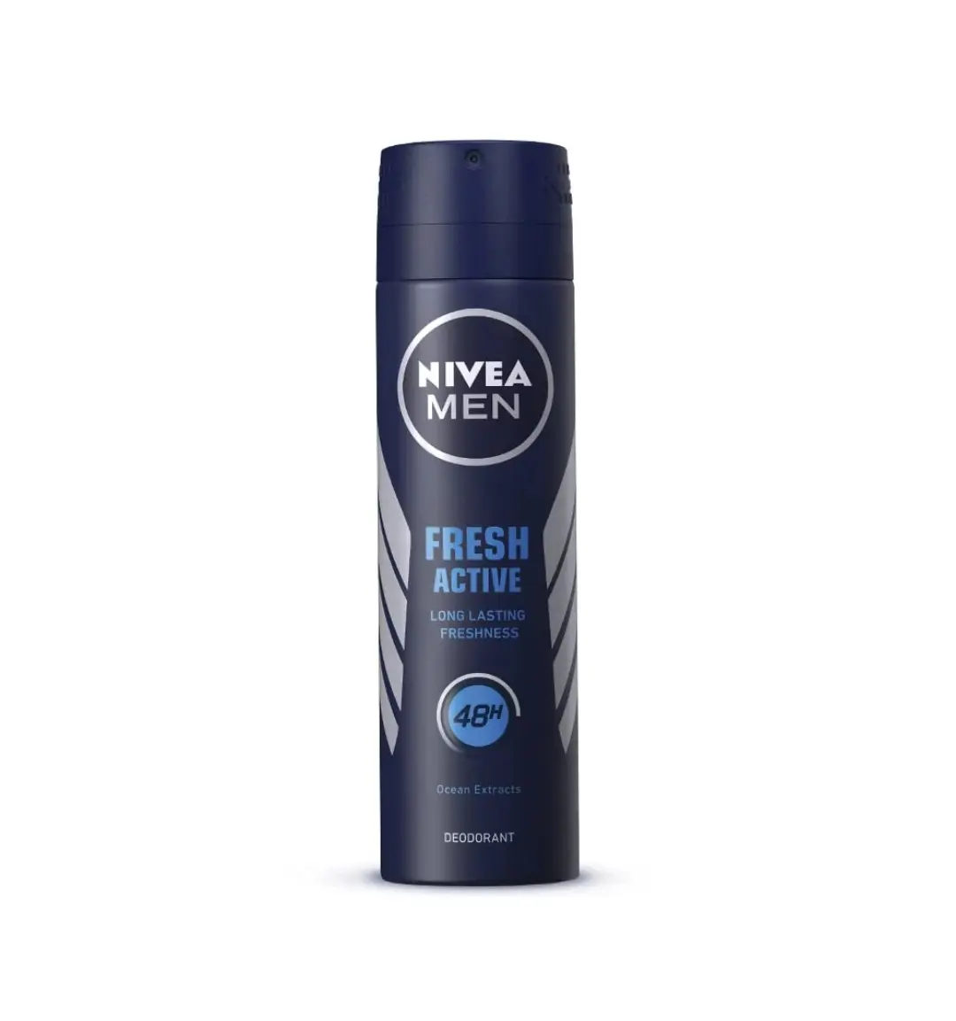 Picture of Nivea Men Body Spray Fresh Active - 150ml - Blue