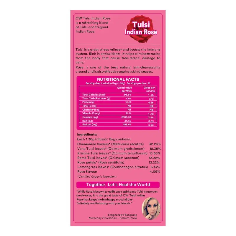 Picture of tulsi indian rose - 25bags