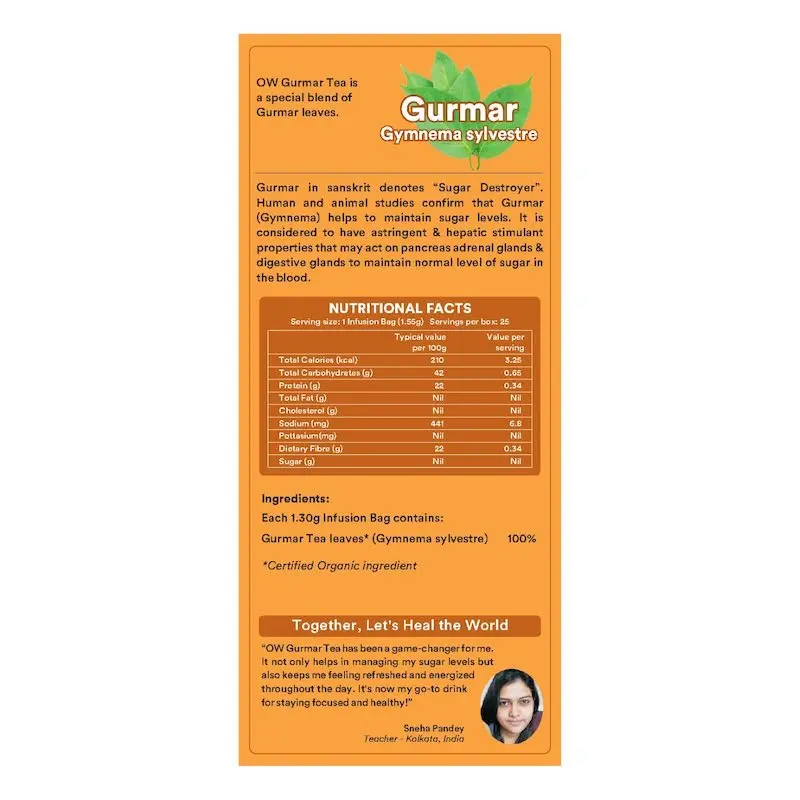 Picture of gurmar gymnema sylvestre - 25tea bags