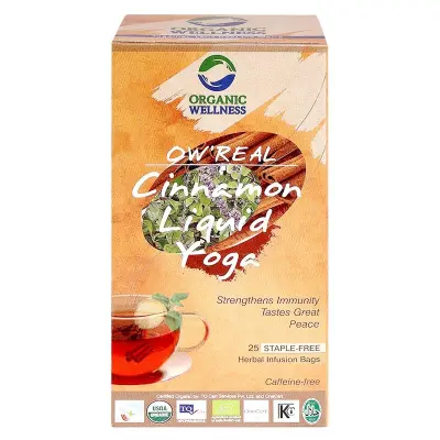 Picture of ow'real cinnamon liquid yoga - 25tea bags