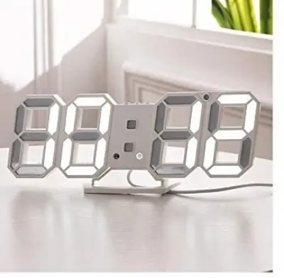 Picture of LED Digital Wall Clock 12/24 Hour Display Date Time Desk Clock