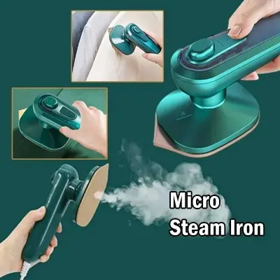 Picture of Mini Garment Steamer Handheld Wet Dry Steam Iron Portable Ironing Steamer Machine For Home