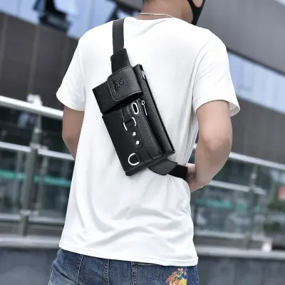 Picture of Men Fashion Multifunctional Shoulder Bag Crossbody Bag Waist Bag - Bag
