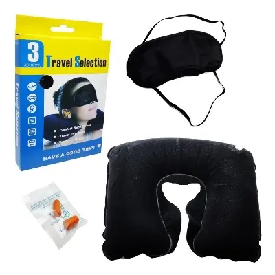 Picture of 3 In 1 Premium Travel Neck Pillow - Multicolor