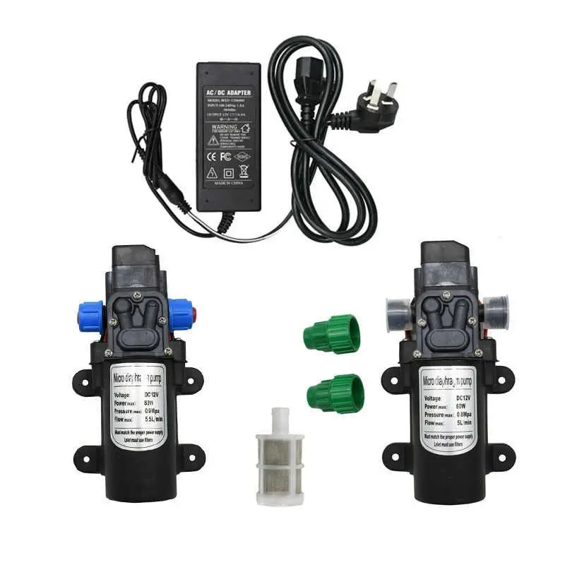 Picture of Bike  Car Washer Combo Water Pump Full Set, High Pressure DC12v Water Pump For Bike or Car Wash & Garden irrigation