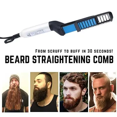Picture of Modelling Comb Men Beard and Hair Quick Straightener Curling Straightener