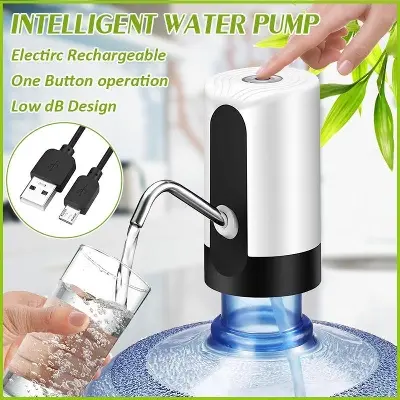 Picture of Automatic Water Dispenser USB Rechargeable Automatic Bottle Water Pump Electric Drinking Water Pump