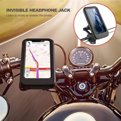 Picture of Adjustable Waterproof Motorcycle Bike Phone Holder Case stand motor bicycle Phone Holder