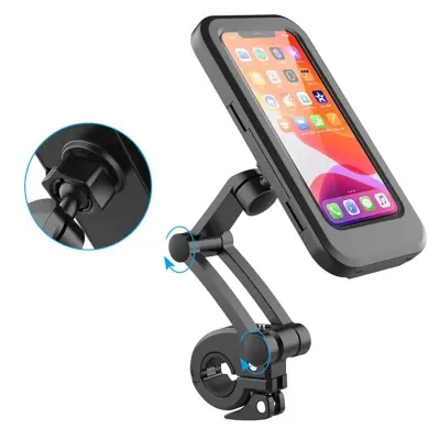 Picture of Adjustable Waterproof Motorcycle Bike Phone Holder Case stand motor bicycle Phone Holder