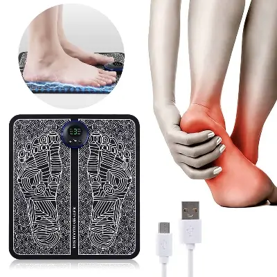 Picture of EMS Foot Massager Electronic Muscle Stimulator Massage Mat USB Rechargeable