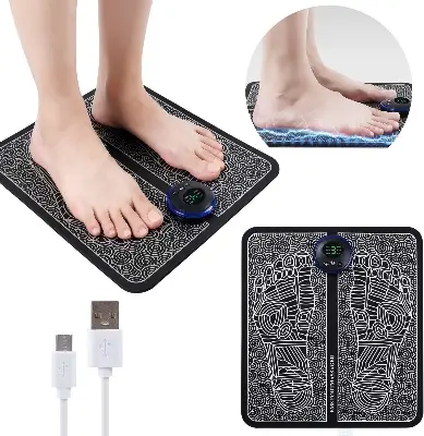 Picture of EMS Foot Massager Electronic Muscle Stimulator Massage Mat USB Rechargeable
