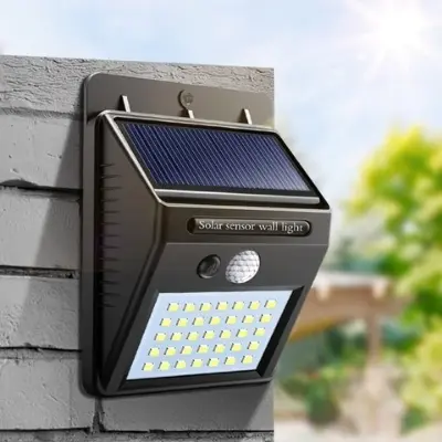 Picture of 30 LED Motion Sensor Wall Solar Light Waterproof Security Lamp