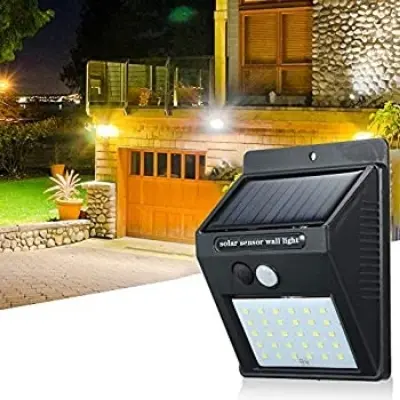 Picture of 30 LED Motion Sensor Wall Solar Light Waterproof Security Lamp