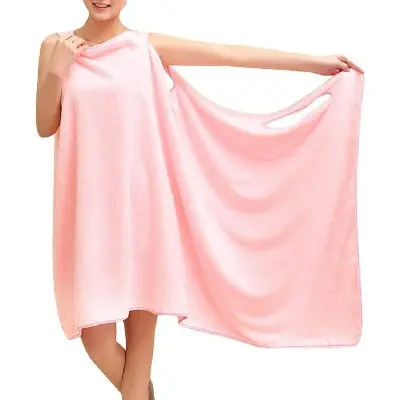 Picture of Microfiber Cotton Lady Bath Soft Convenient Wearable Shower Towel, Beach Wearable Fast Drying Dress - Multicolor