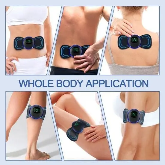 Picture of Portable Mini Electric Neck Massager Back Body With USB Charging Cable,EMS Electric Pulse Neck Masseger Muscle Stimulator Relief Pain Relax