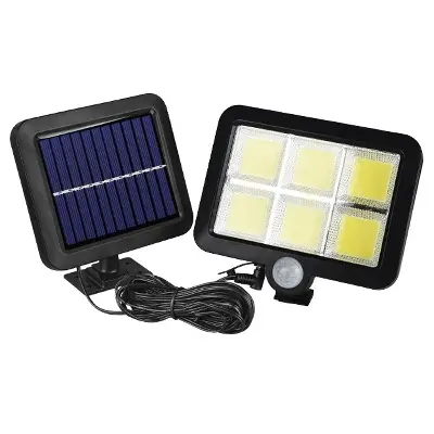 Picture of Led Solar Lamp Wall Light Outdoor Waterproof PIR Motion Sensor Split Solar Powered Light Wall Lamp for Garden Street Path - Black