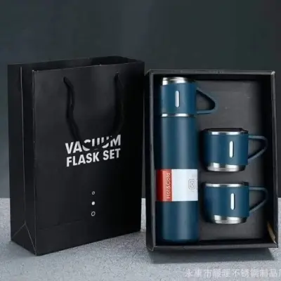 Picture of Double-layer Stainless Steel Thermal Coffee Tumbler Business Travel Water Bottle Tea Infuser Bottle With Portable Water Cup-500 Ml