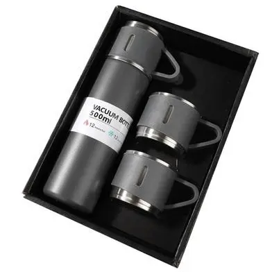 Picture of Double-layer Stainless Steel Thermal Coffee Tumbler Business Travel Water Bottle Tea Infuser Bottle With Portable Water Cup-500 Ml