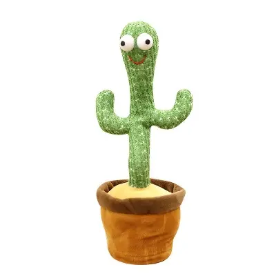 Picture of TALKING AND DANCING CACTUS PLUSH TOYS, HOME & OFFICE DECORATION SHOW PIECES (120 SONGS & RECHARGEABLE) - Green