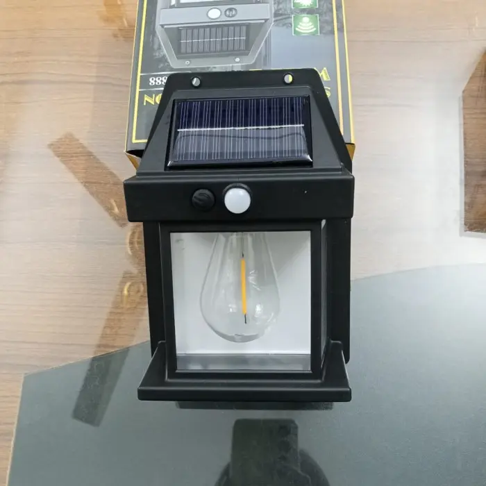 Picture of Solar Interaction Wall Solar Lamp Solar Charging Light - Black