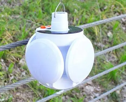 Picture of LED Solar Lights Outdoor Lighting Waterproof Solar Powered Light  Security Lights Outside Wall Lamp - White