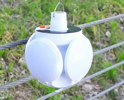 Picture of LED Solar Lights Outdoor Lighting Waterproof Solar Powered Light  Security Lights Outside Wall Lamp - White