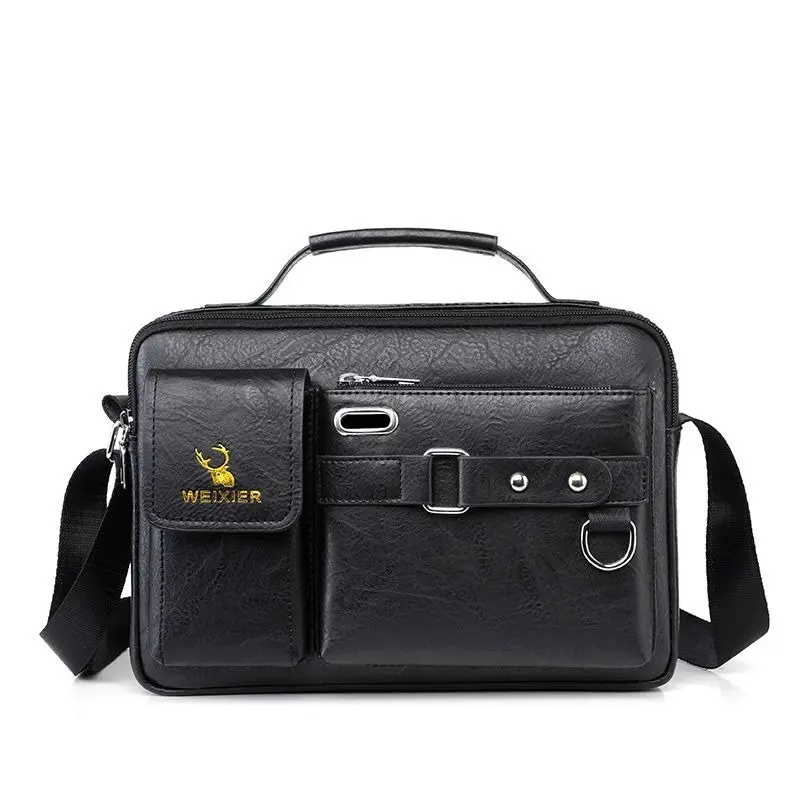 Picture of Men's Artificial Leather Shoulder Bag Fashion Office Backpack Messenger Crossbody Bag Men Business Travel Handbag