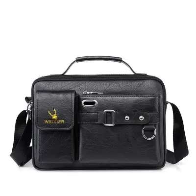 Picture of Men's Artificial Leather Shoulder Bag Fashion Office Backpack Messenger Crossbody Bag Men Business Travel Handbag