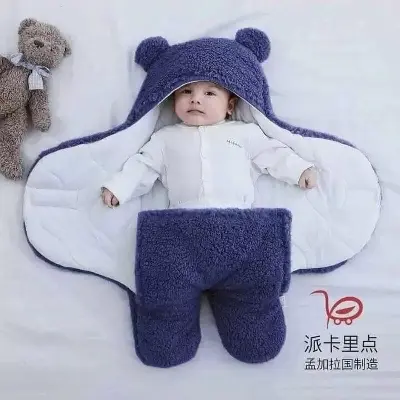 Picture of Winter Baby Blanket Ultra-Soft Fluffy Fleece Newborn Receiving Blanket Premium Quality Baby Blanket Soft Woolen Blanket For Kids - Multicolor