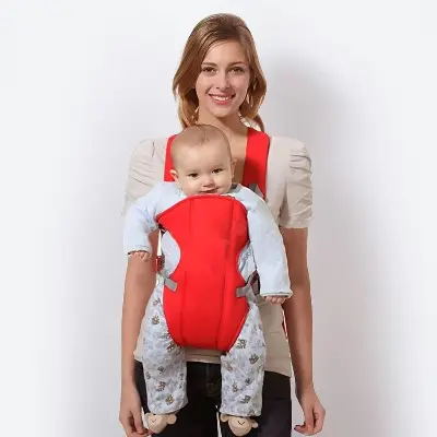 Picture of Baby Carrier Soft, Comfortable and stylish Baby Carrying Bag, Baby Carrier for 6 Months to 2 Years Baby - Red