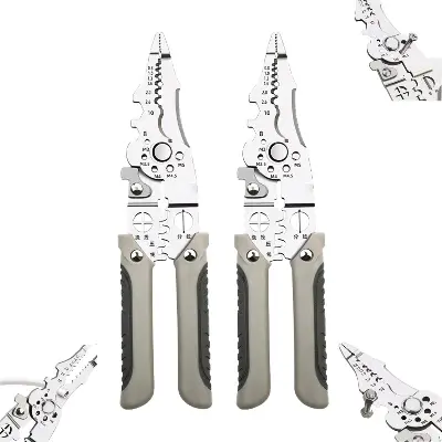 Picture of Multifunctional Wire Stripper Crimper Cable Cutter Pliers Electric Wire Cutter