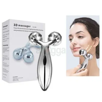 Picture of Y Shaped 3D Body Message Roller - Silver