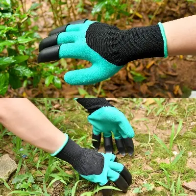 Picture of Garden Gloves for Pruning Roses 1 pair Gardening Gloves Gardening Tools - Multicolor